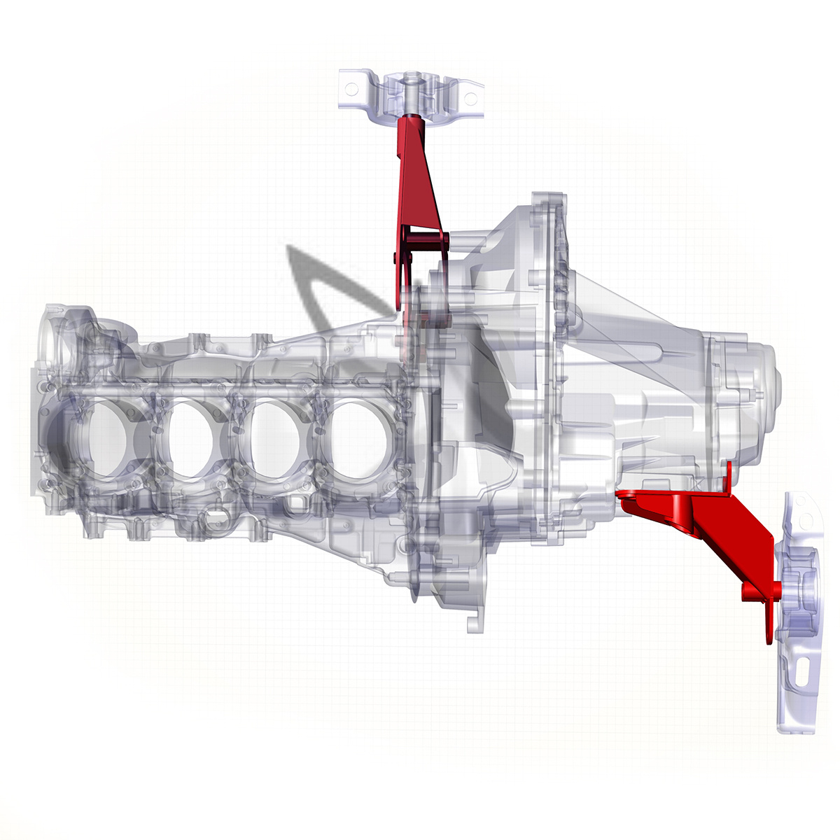 Комплект усиленных кронштейнов модель