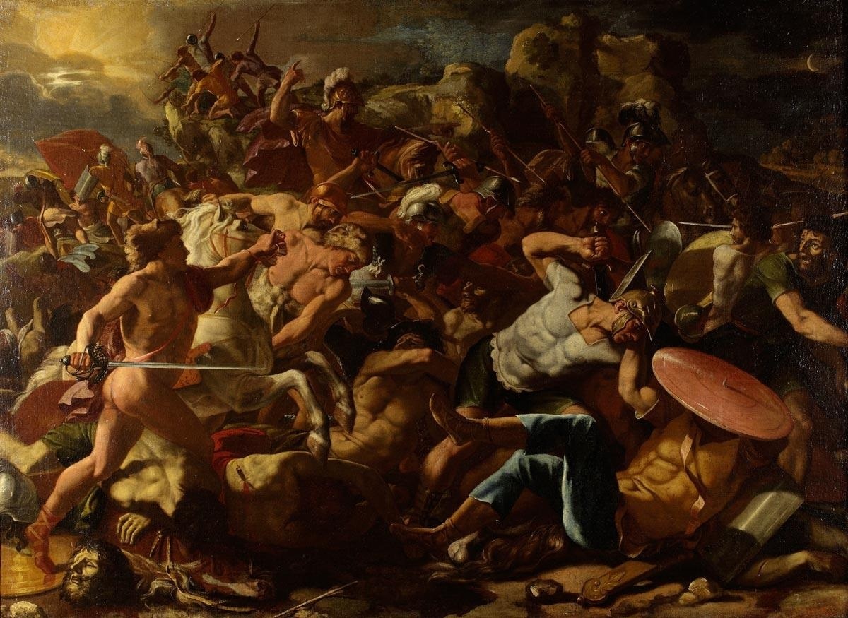 #painting #живопись #Nicolas_Poussin_Battle_(Victory_of_Jesus_Navin_over_Amorites) #Никола_ Пуссен_Победа_Иисуса_Навина_над_Аморреями