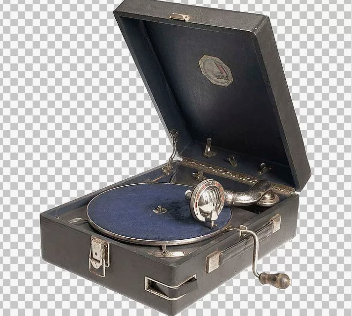 imgbin.com. Фото с Яндекса. Патефон с запасными иголками для звукоснимателя, и заводной рукояткой.