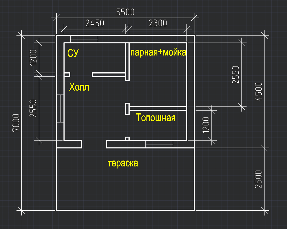 
Это планировка к нижней фоточке бани.