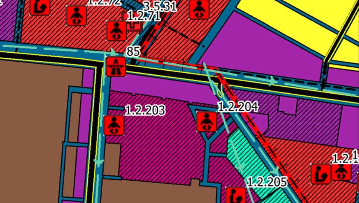 Фрагмент генплана Барнаула