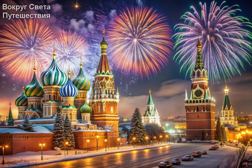 Москва, новый год