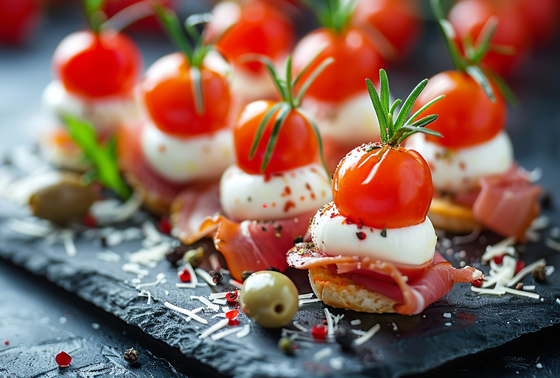    Канапе для фуршета «Средиземноморский микс»: яркие закуски, которые удивят