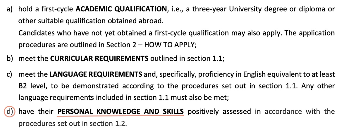 Требования к студентам; 