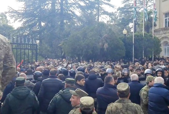    Протест оппозиции в Абхазии