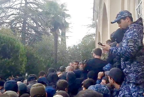    Протест оппозиции в Абхазии