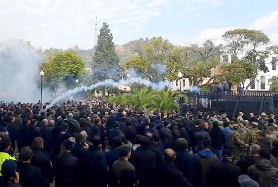    Протест оппозиции в Абхазии