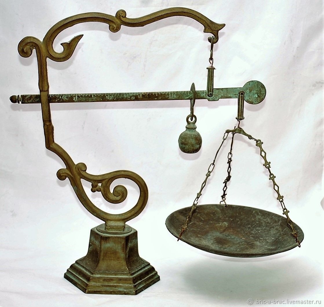  Французские бронзовые весы из коллекции П. Воронцова, 1871 г.