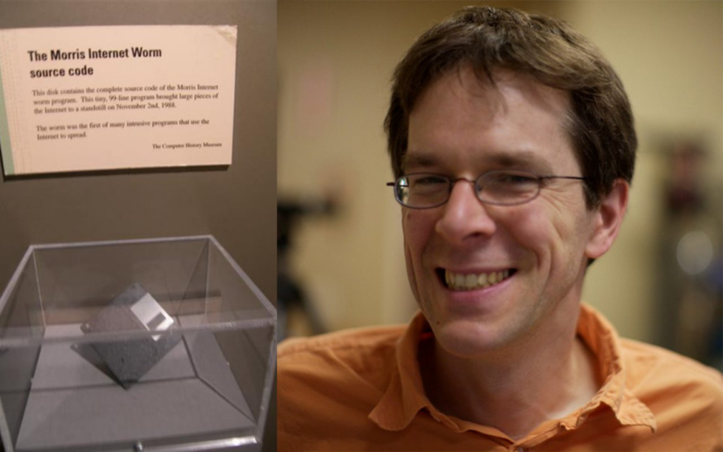 Роберт Моррис и исходная дискета с его вирусом