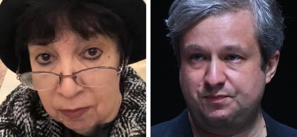 В.Долина - слева, и её сын А.Долин.