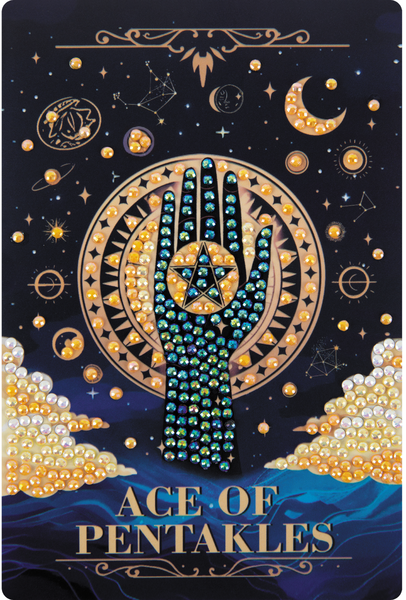 В алмазных мозаиках «Карты Таро» входят блестящие стразы, которые будут красиво мерцать, оживляя картинку. 