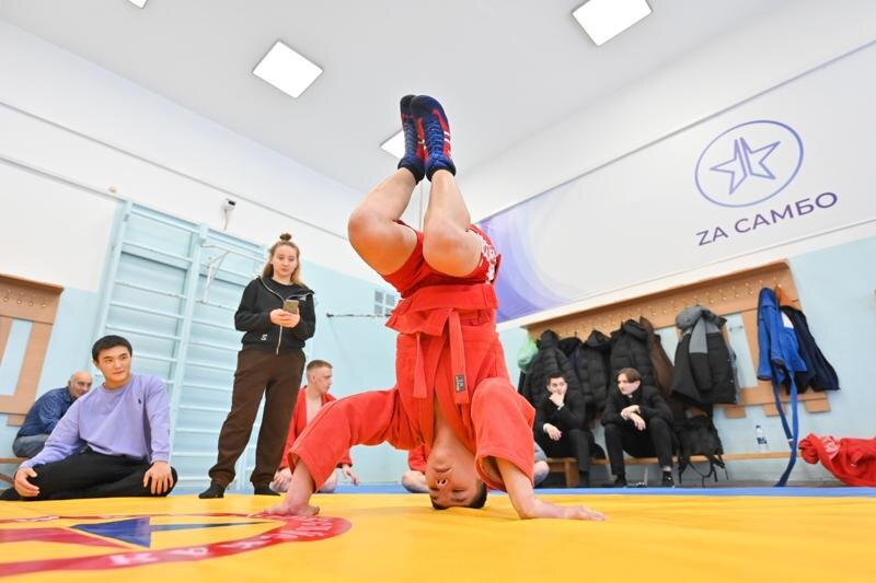    Борцы показали хорошую физподготовку