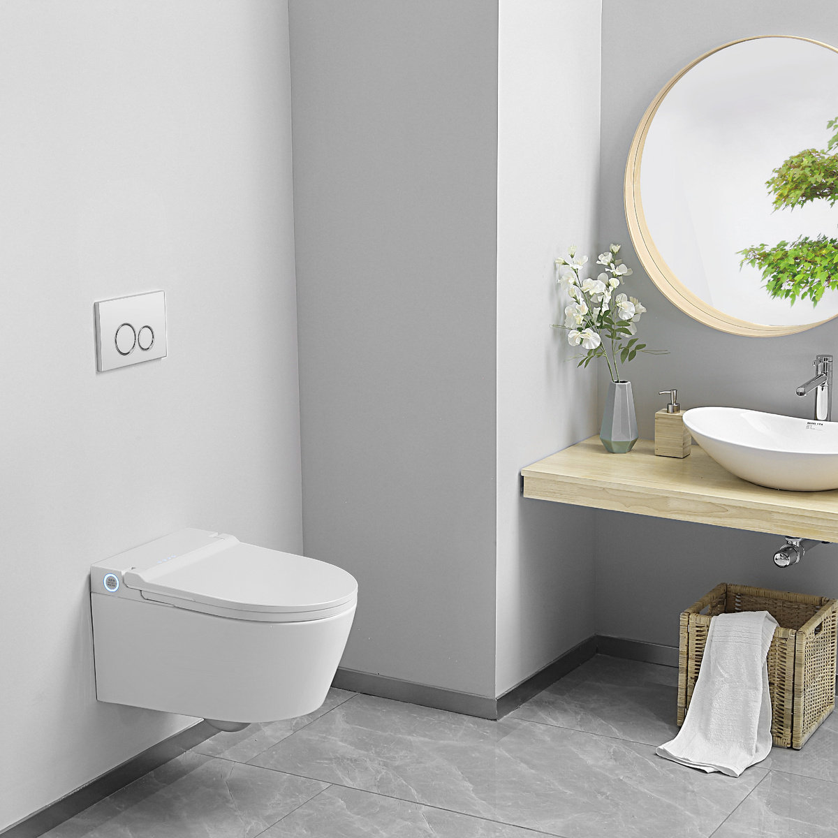 Умный унитаз-биде Brunnen Wal BW-2401