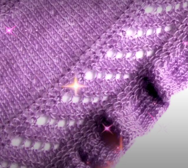    Платок спицами   
Источник: Скриншот из видео