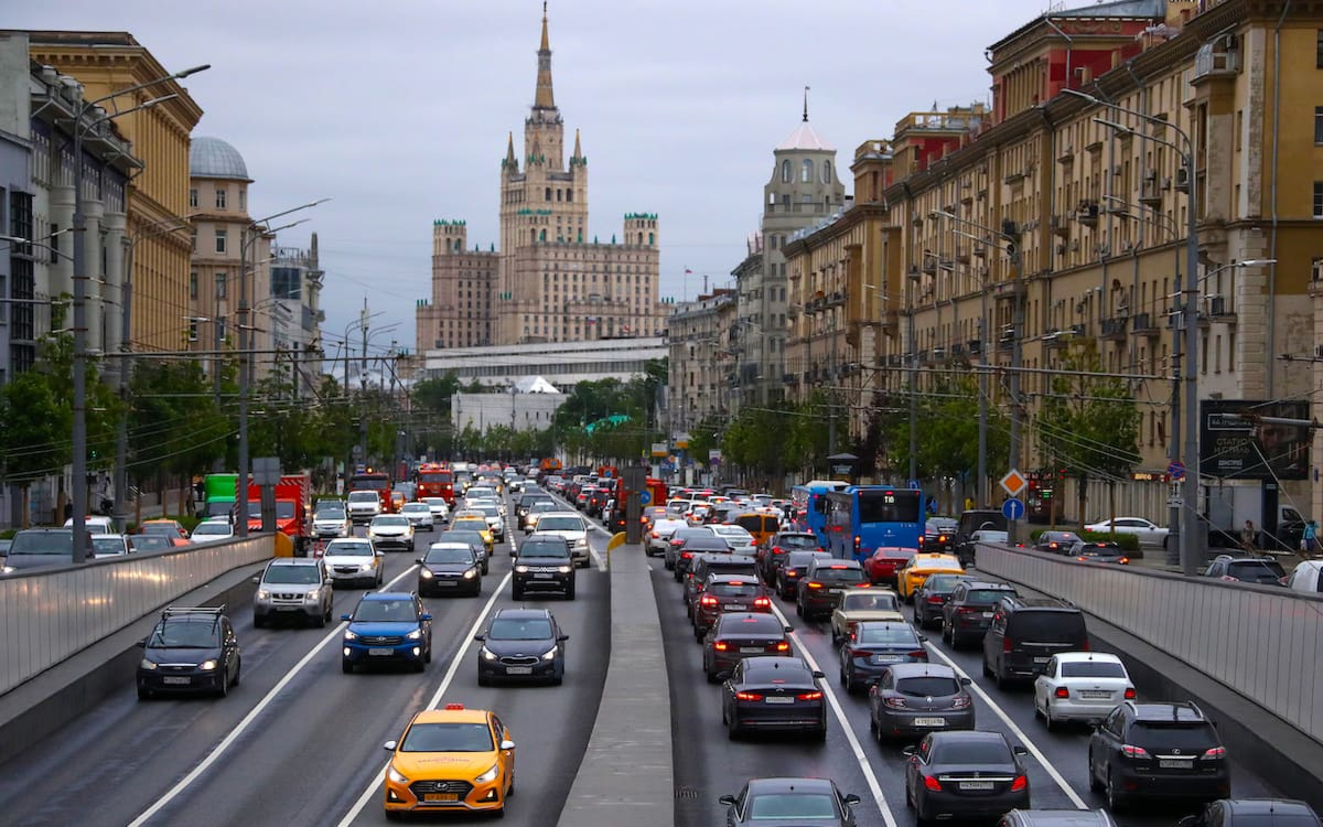 Москва - самый загруженный трафиком и самый шумный город России 