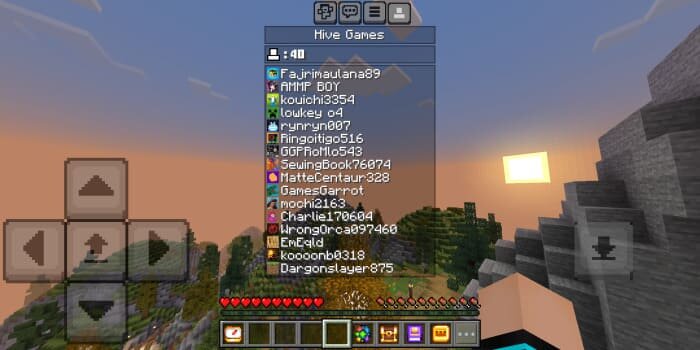 Работа таблицы игроков в мире из ресурспака Таблица игроков для Майнкрафт ПЕ (Бедрок)