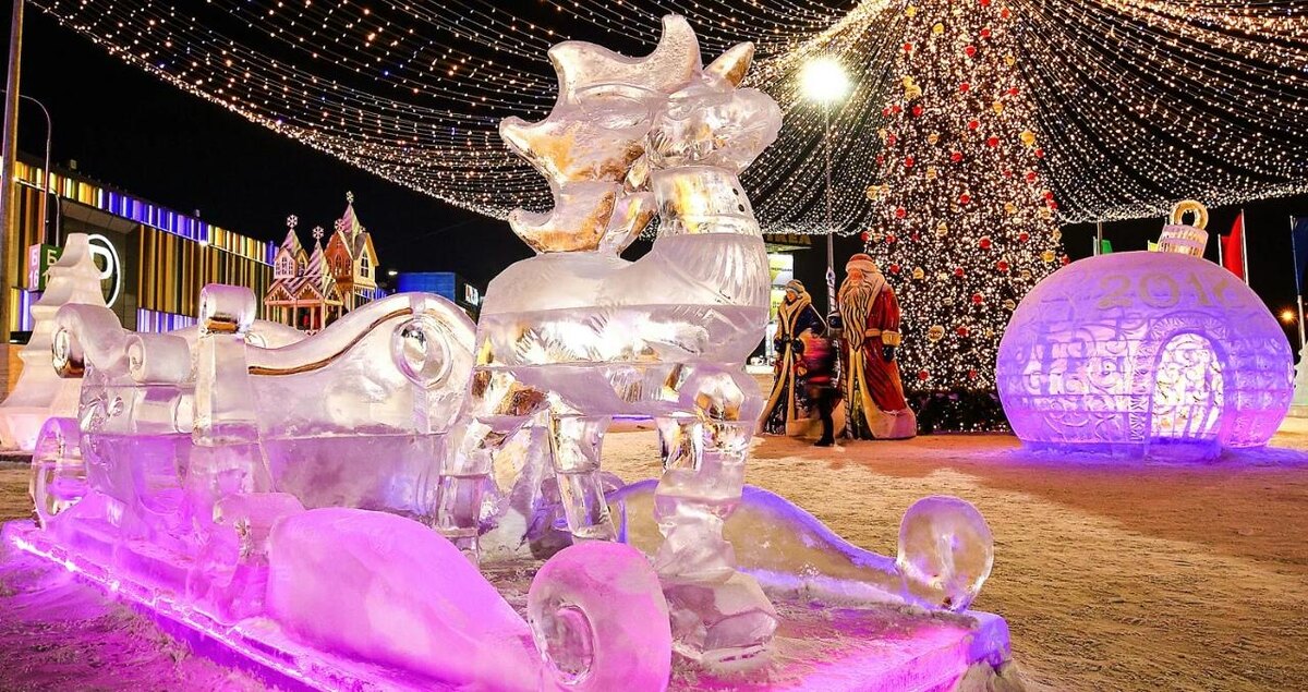    Компания строит ледовые городки по всей стране. © etoled.ru