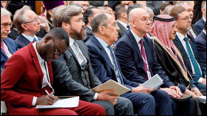    Константин Малофеев и Сергей Лавров на Учредительном Конгрессе движения русофилов//Фото: Царьград