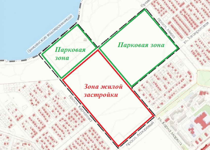 Границы зоны КРНТ