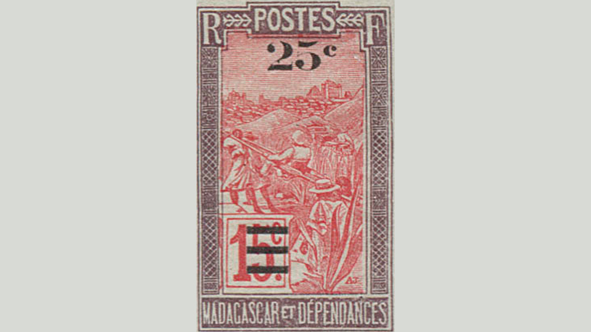 1. Мадагаскар, 1922 год, № 168. Такой марки нет!