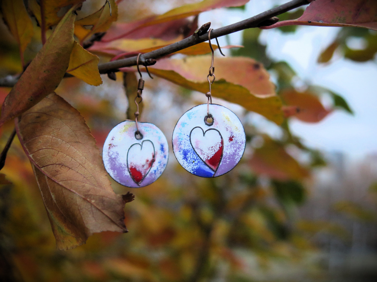 Эмаль перегородчатая моей работы.