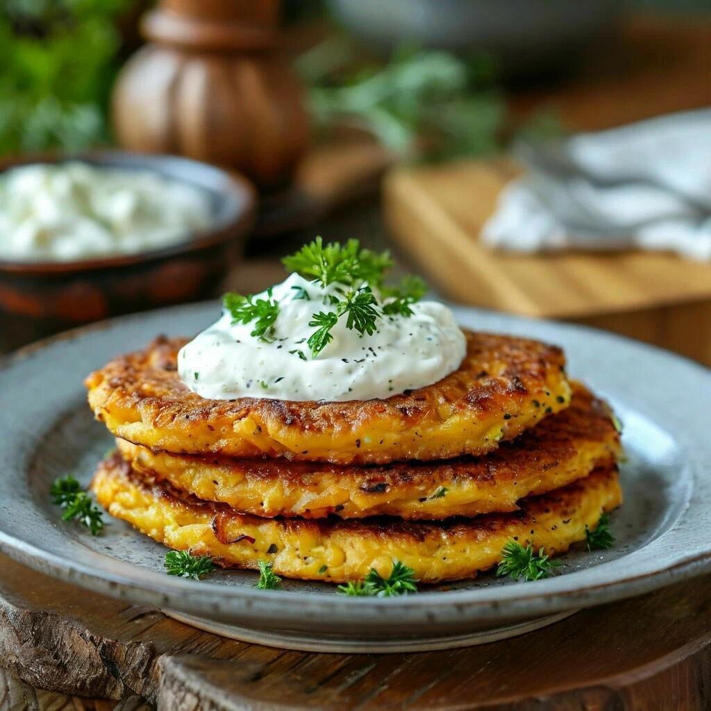 Драники со сметаной