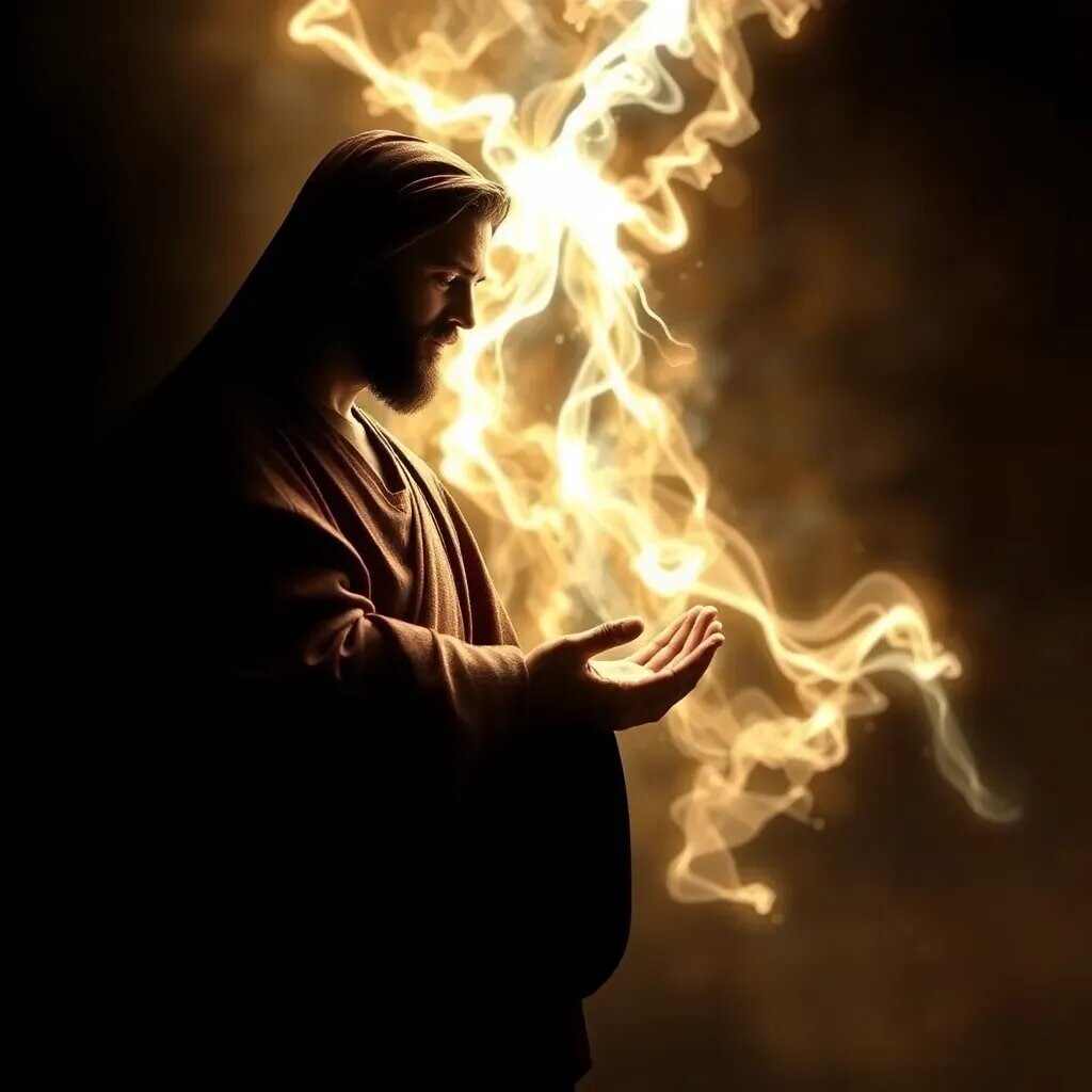 «Ибо, если Я не уйду, Утешитель не придет к вам; если же пойду, пошлю Его к вам»; «Сказал это, дунул, и говорит им: примите Духа Святаго»