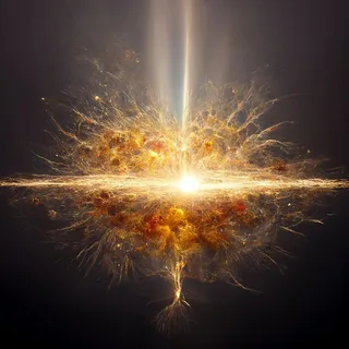 возможно именно так выглядел большой взрыв и начало вселенной!