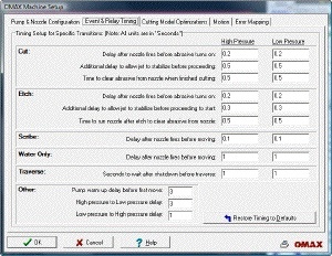 Типичный экран для управления и синхронизации параметров