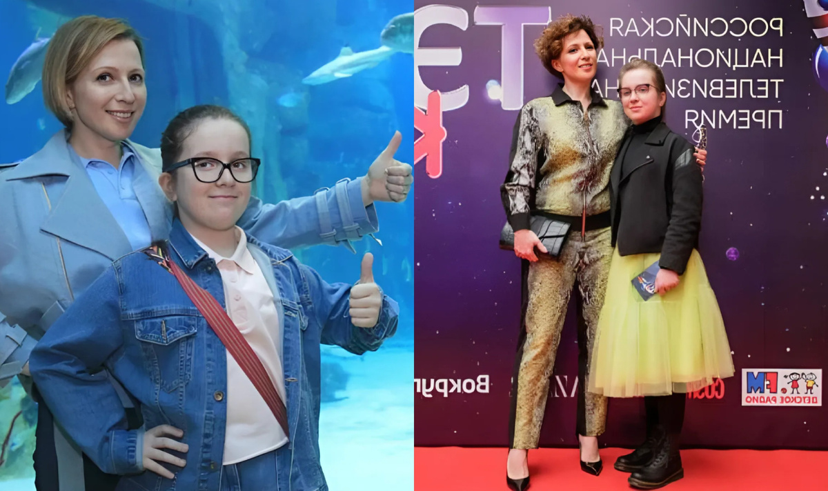 на фото Яна Чурикова с дочерью