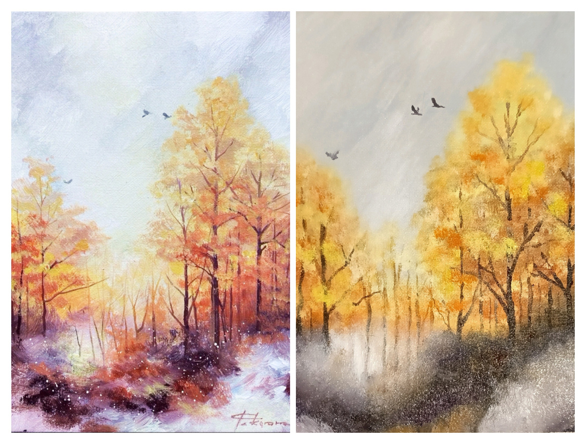 Сразу коллаж сравнения. 