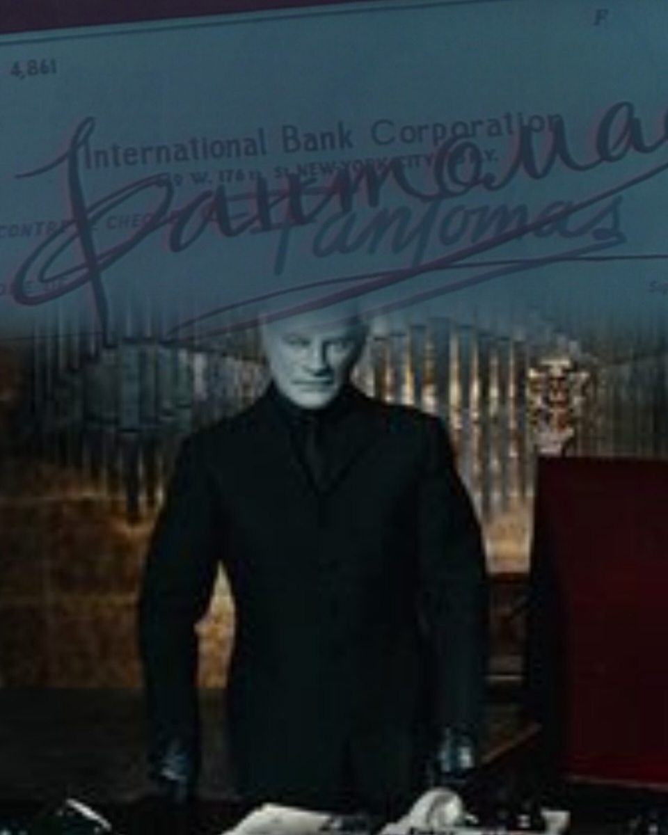 Коллаж автора из скриншотов кадров из фильма "Фантомас" (1964)