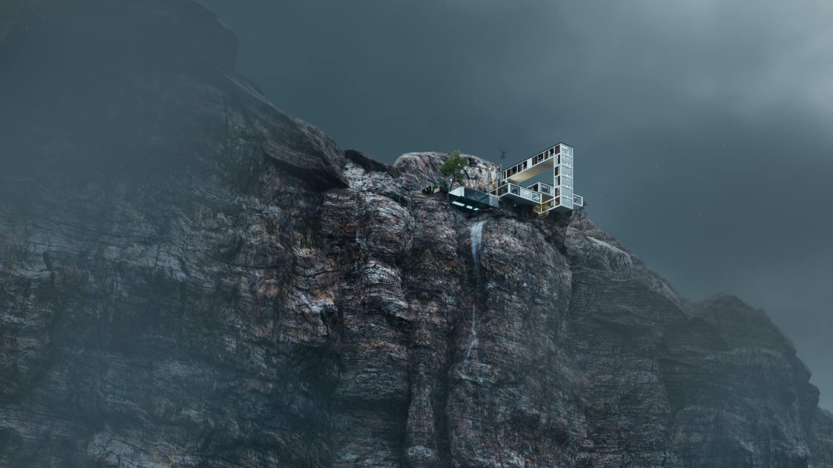 Правда именно этот дом пока что существует только на бумаге в виде концепта.