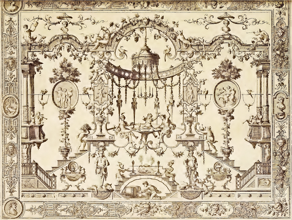 Проект панно. Офорт