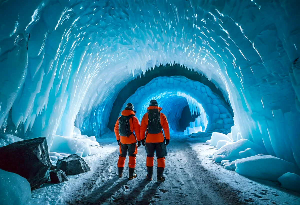 Полярники натолкнулись на загадочный провал.