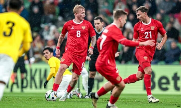    Матч Россия - Бруней. Фото: t.me/teamrussia