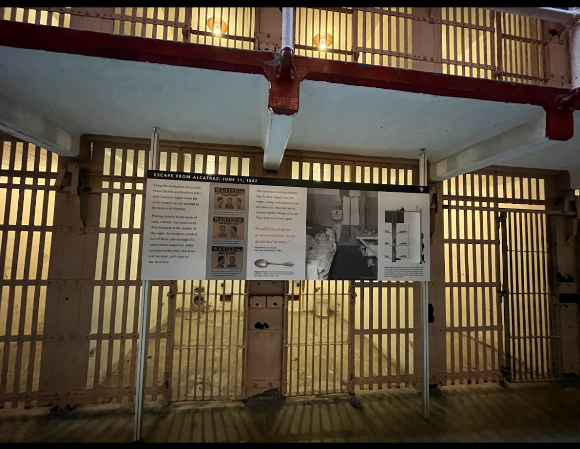 Блог из которого бежали трое заключённых. Алькатрас. Фото автора.