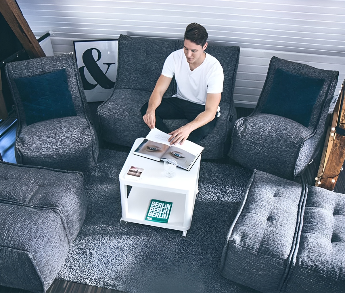 Мягкая бескаркасная мебель ambient lounge