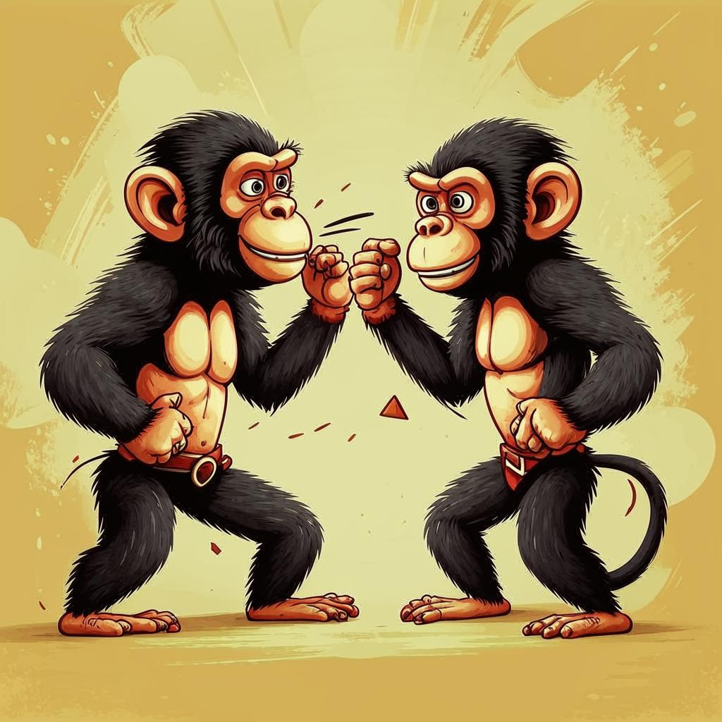 Иногда спорящие люди, дающие волю своих эмоций, превращаются в животных