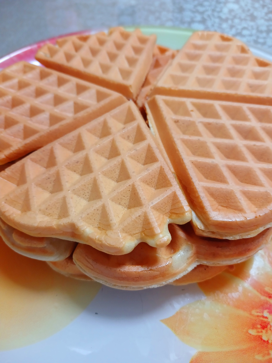 Получились вот такие вафли. Фото автора