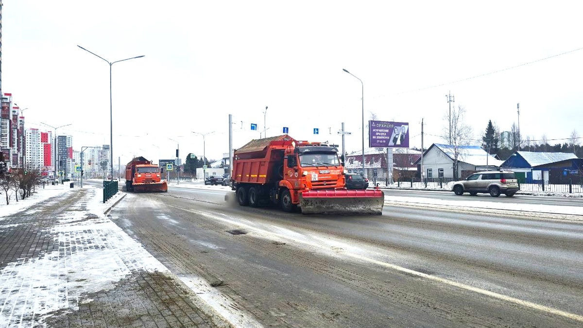    Техническая соль вместо песка: «Северавтодор» внедряет новые способы борьбы с гололедицей