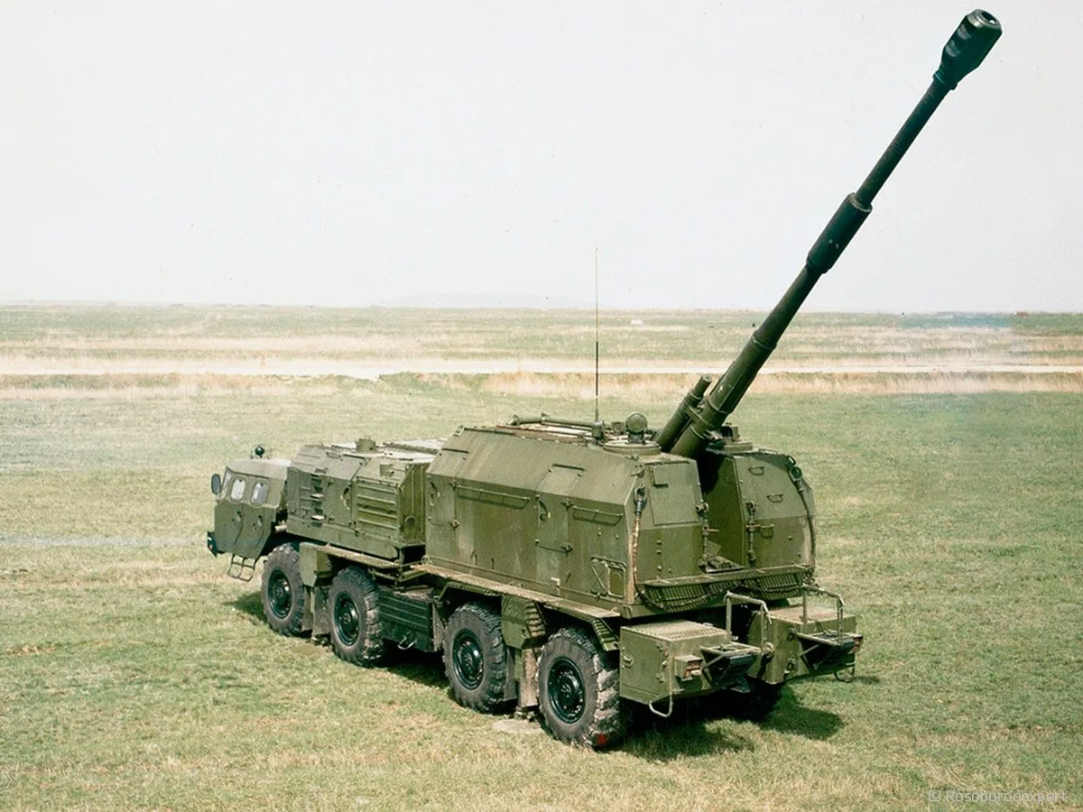 САУ из состава комплекса А-222 «Берег»