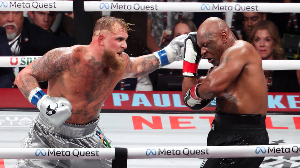 Джейк Пол (слева) и Майк Тайсон.📷Фото: Reuters