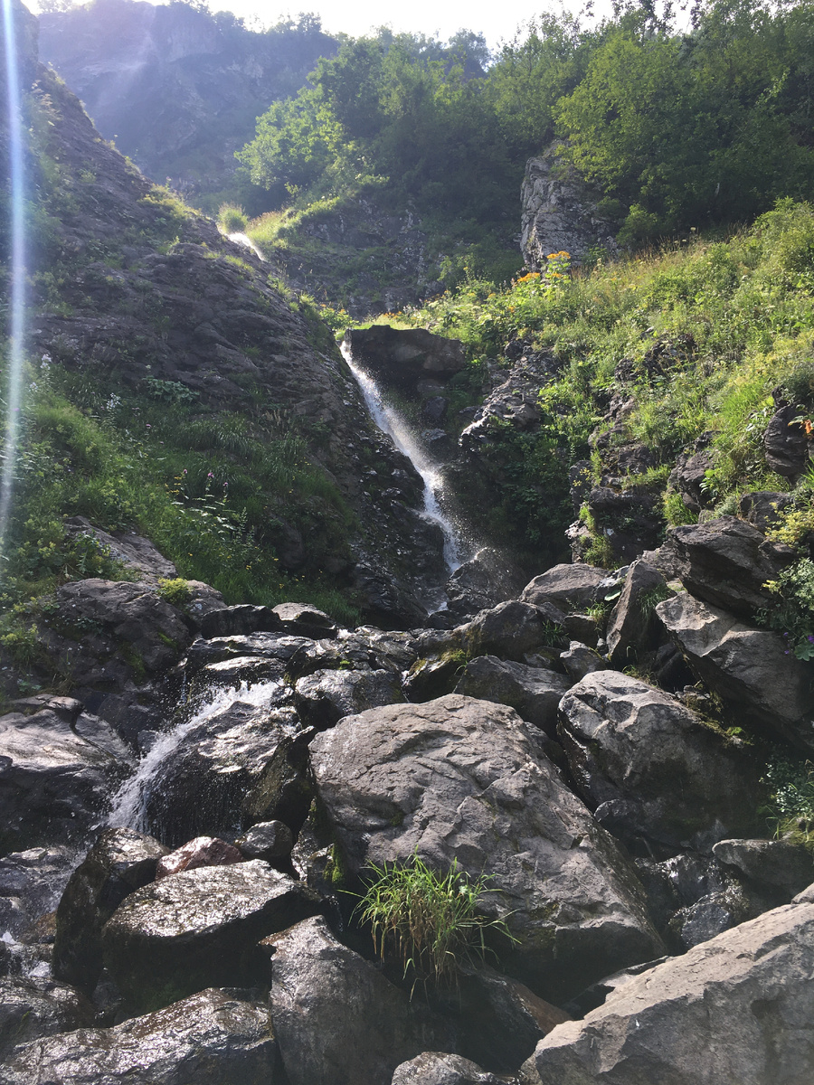 Водопад Поликаря в августе