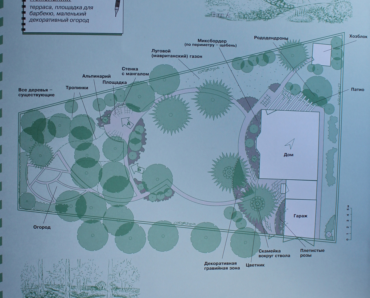 Участок с лесной зоной