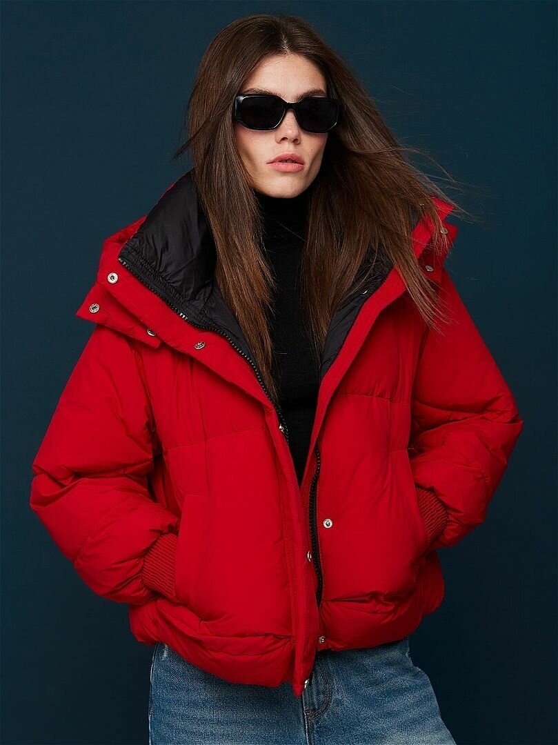 Куртка NORDIANA красная оверсайз