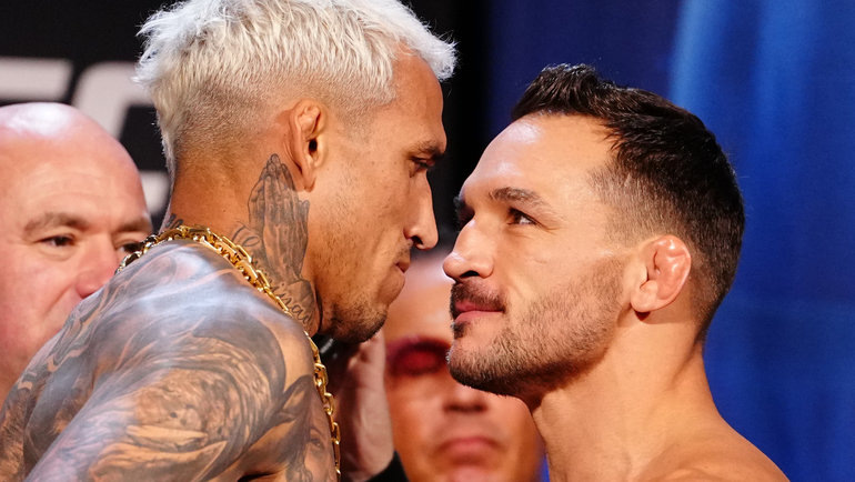    Чарльз Оливейра и Майкл Чендлер: соперники по соглавному бою UFC 309. Global Look Press