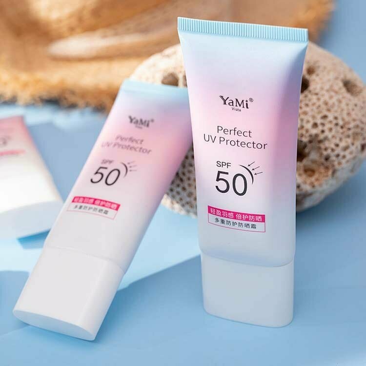 Розовый солнцезащитный крем ZUAU с SPF 50