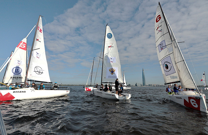    Яхты в акватории Финского залива.SPb vedomosti/Фотобанк Лори
