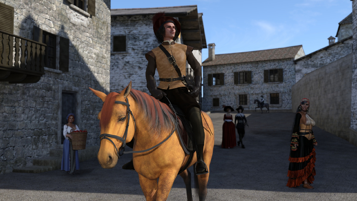 Д'Артаньян. 3D-творчество супруга. выложено с его согласия